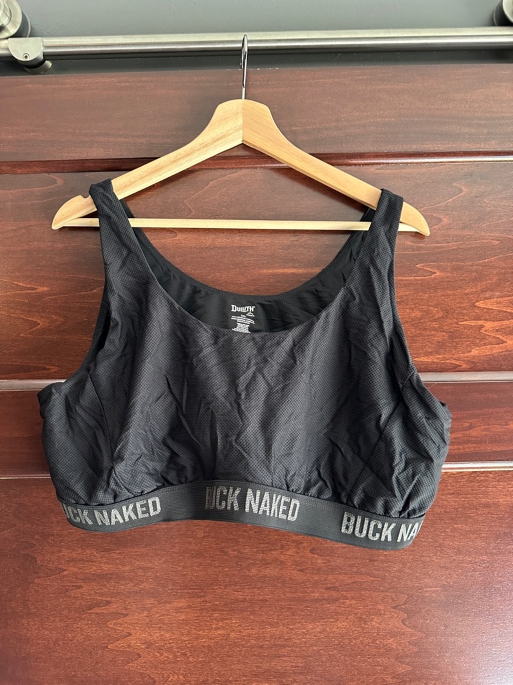 Duluth Trading Co Black 'Buck Naked' Wireless Sports Bra